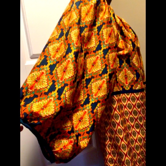 🌾 Vibrant peasant blouse 3/4 sleeve - Picture 4 of 6